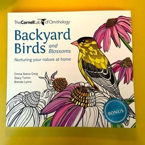 Backyard Birds and Blossoms Colouring Book